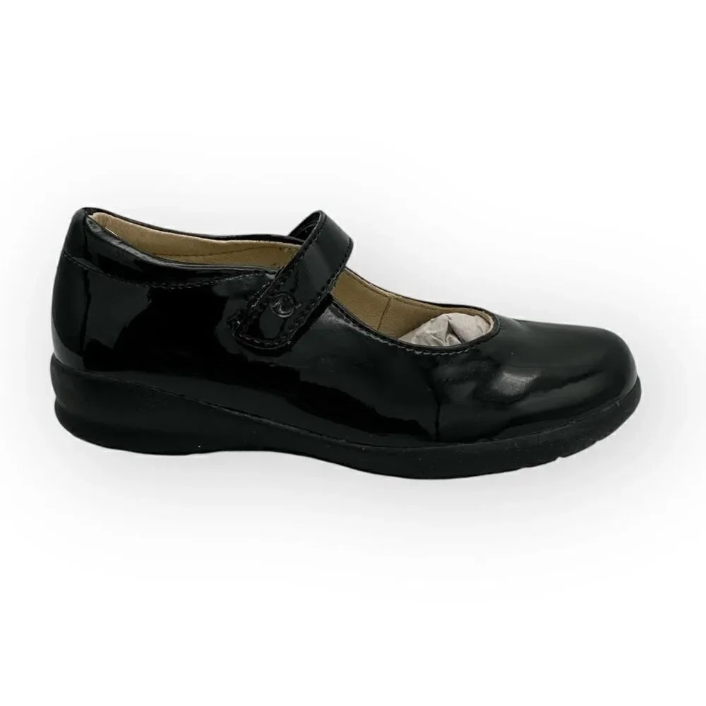 Naturino Girls Catania Mary Jane Flats Shoes Black Size 27